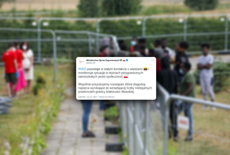 MSZ Polski o Dziewieniszkach: „Pozostajemy w kontakcie z Litwą, monitorujemy sytuację”