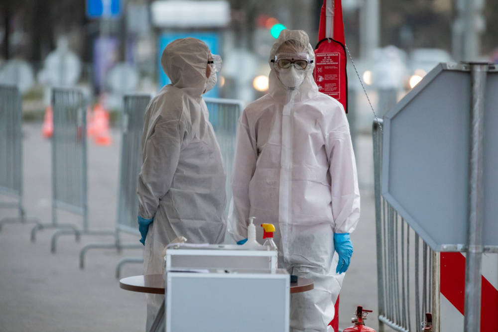 Pracownicy medyczni w pandemii na Litwie