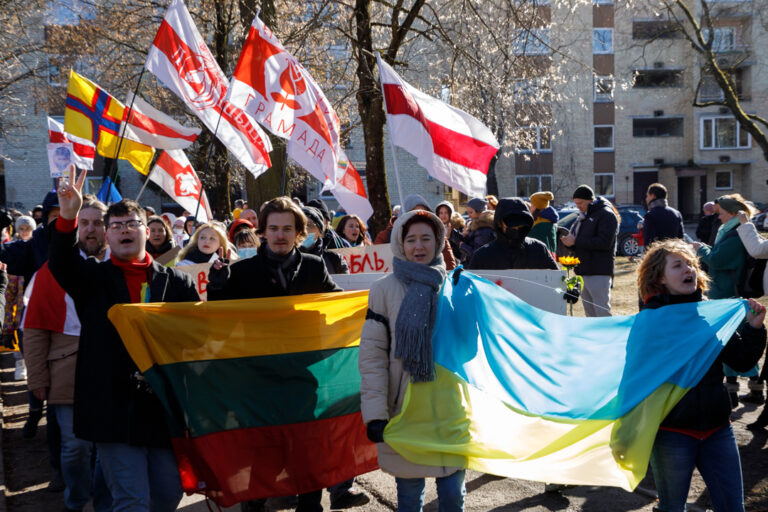 Tysięczny protest pod ambasadą Rosji w Wilnie [GALERIA]