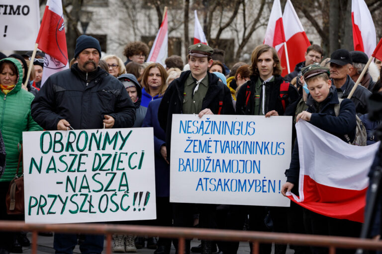 Wiec przeciwko reorganizacji polskich szkół [GALERIA]
