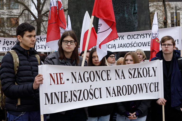 Protest polskich dzieci.