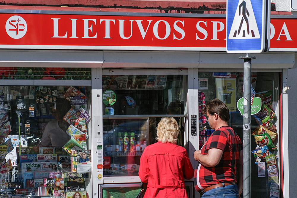 Kiosk „Litewska prasa”.
