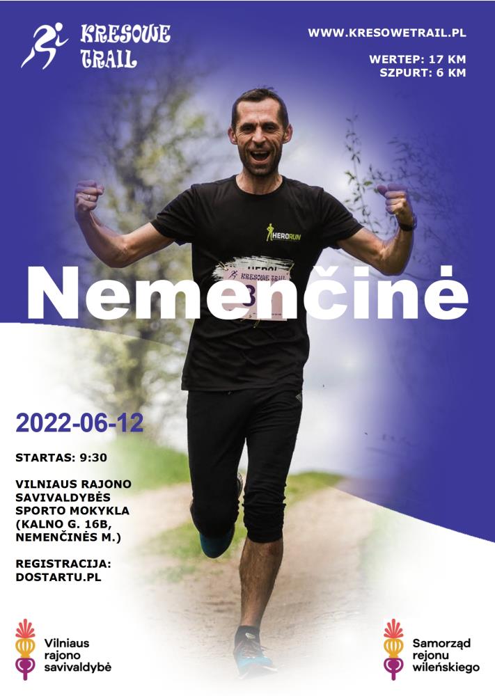 Plakaty Maratony Kresowe w Niemenczynie.