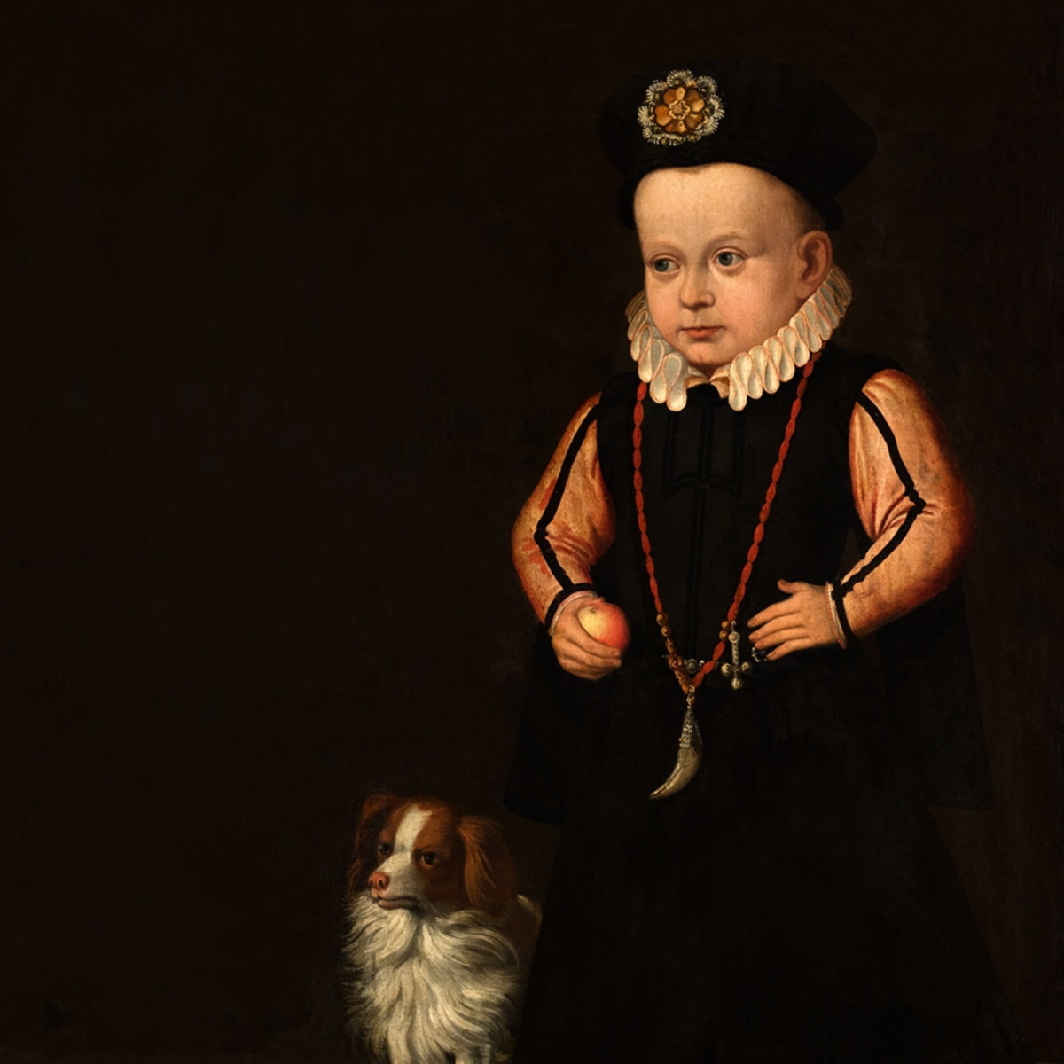 Portret królewicza Zygmunta Wazy z psem.