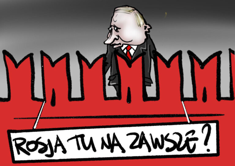 Rysunek — Putin na Kremlu.