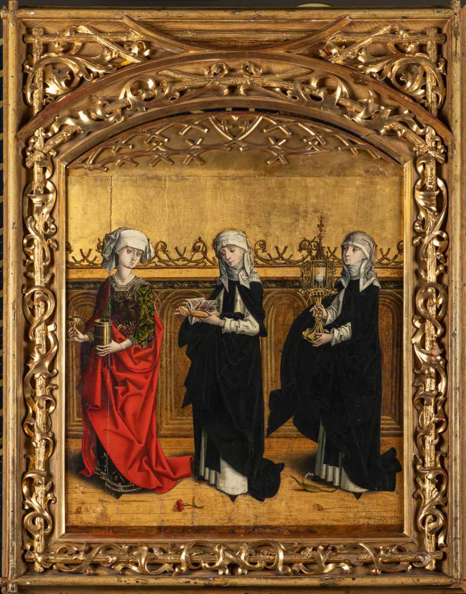 Na wystawie można będzie zobaczyć obraz z XV w. „Św. Maria Magdalena, św. Otylia i św. Klara”, malarz nieznany.