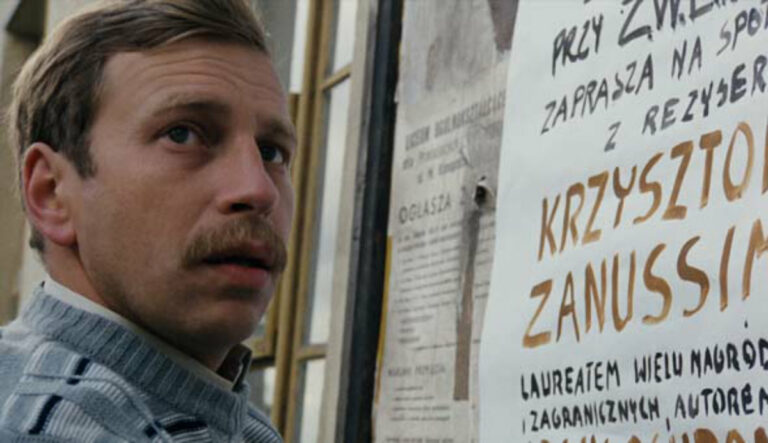 Kadr z filmu „Amator” Krzysztofa Kieślowskiego.