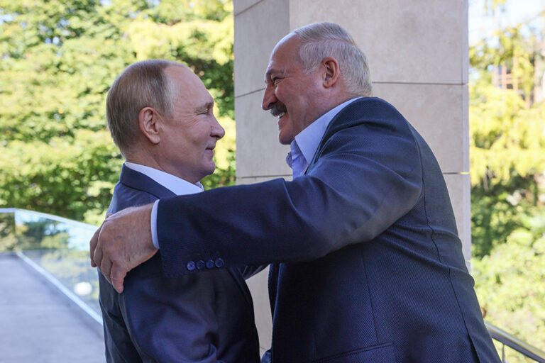 Wadimir Putin i Alaksandr Łukaszenka.a