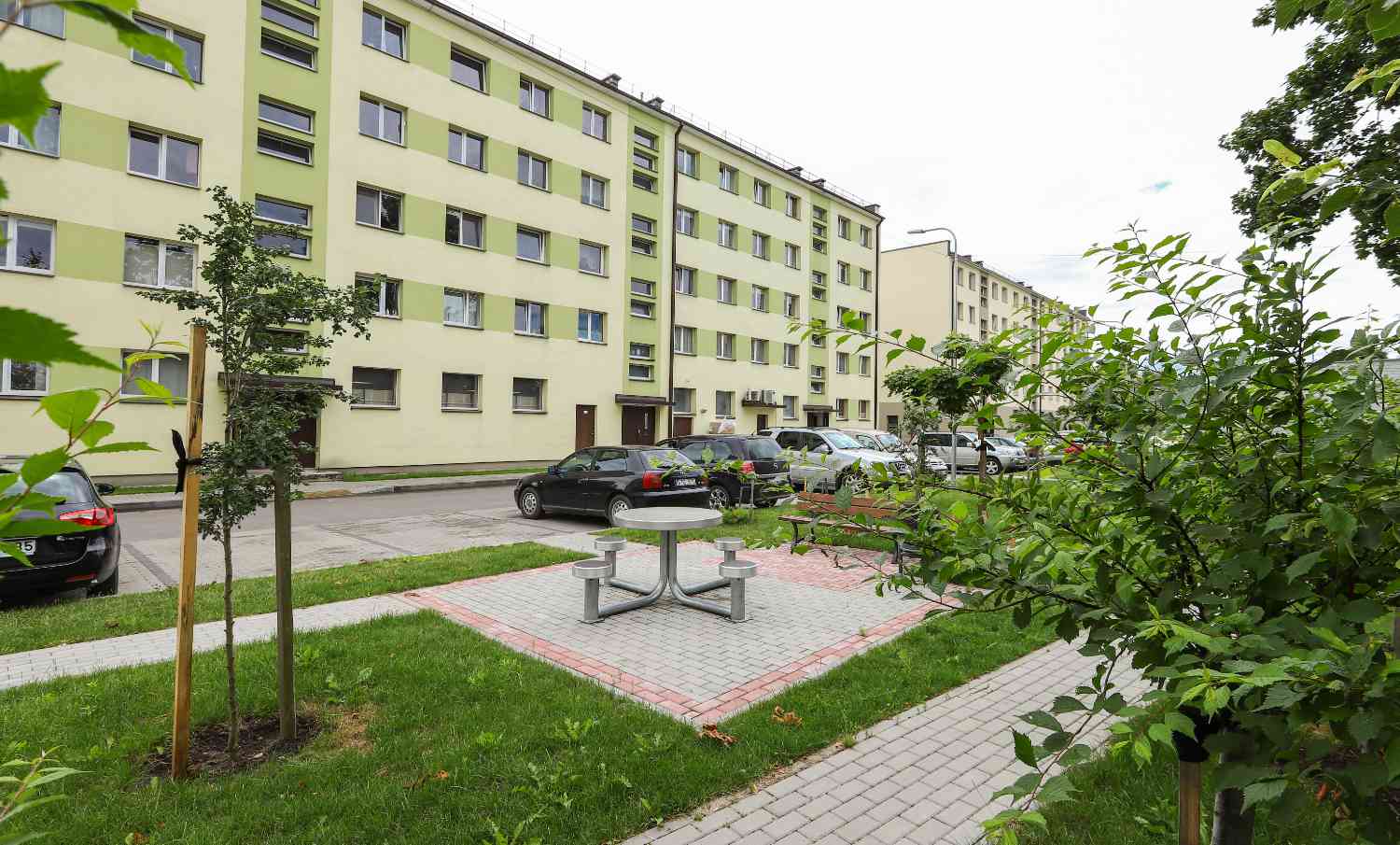 Renowacja budynków mieszkalnych na Litwie.