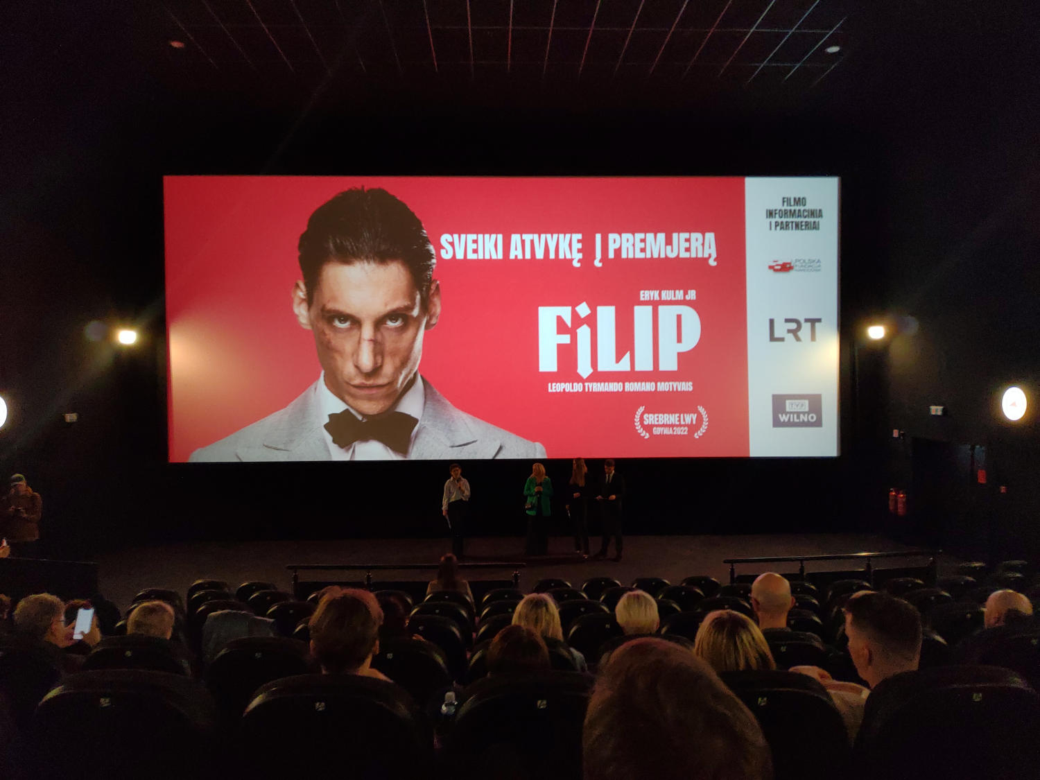 12 kwietnia wieczorem w wileńskim Multikinie odbył się pokaz premierowy filmu „Filip”.