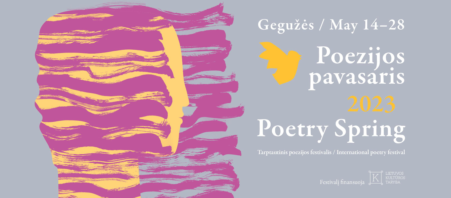 Afisz Międzynarodowego Festiwalu „Wiosna Poezji”.