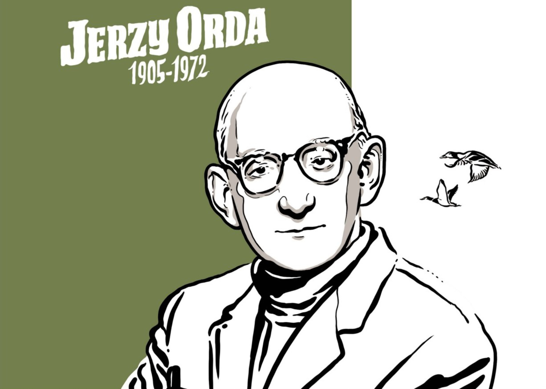 Afisz wystawy plenerowej „Jerzy Orda 1905-1972”.