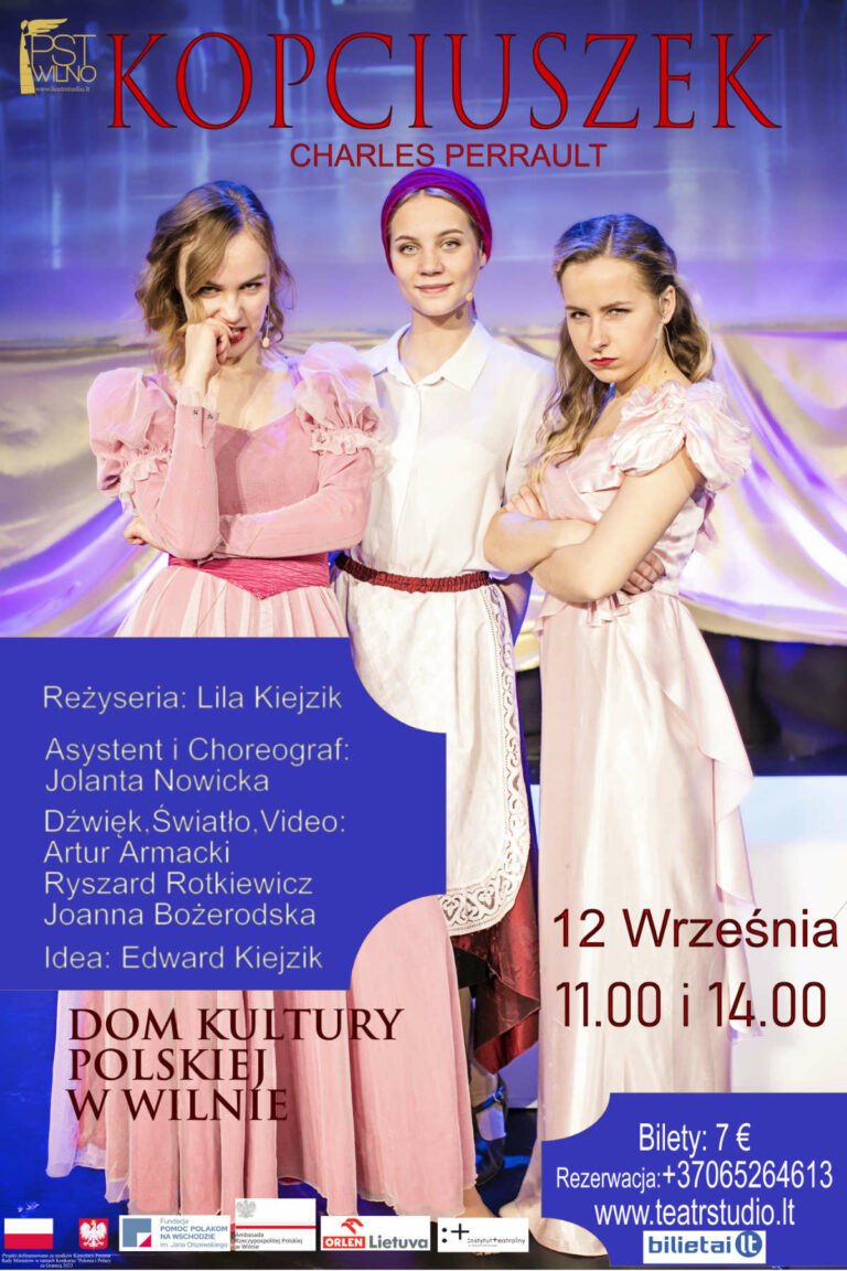„Kopciuszek” — w interaktywnym wydaniu Polskiego Teatru „Studio” wraca na scenę DKP w Wilnie