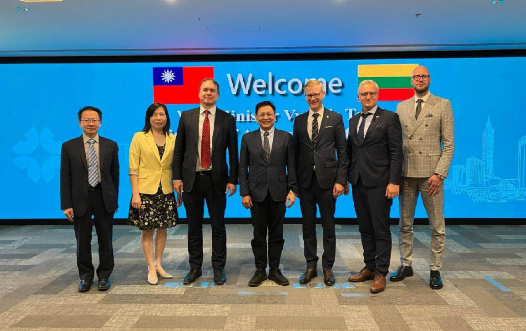 Litewska delegacja na Tajwaniu.