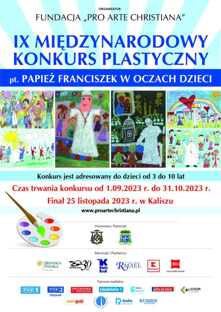 IX Międzynarodowy Konkurs Plastyczny „Papież Franciszek w oczach dzieci”