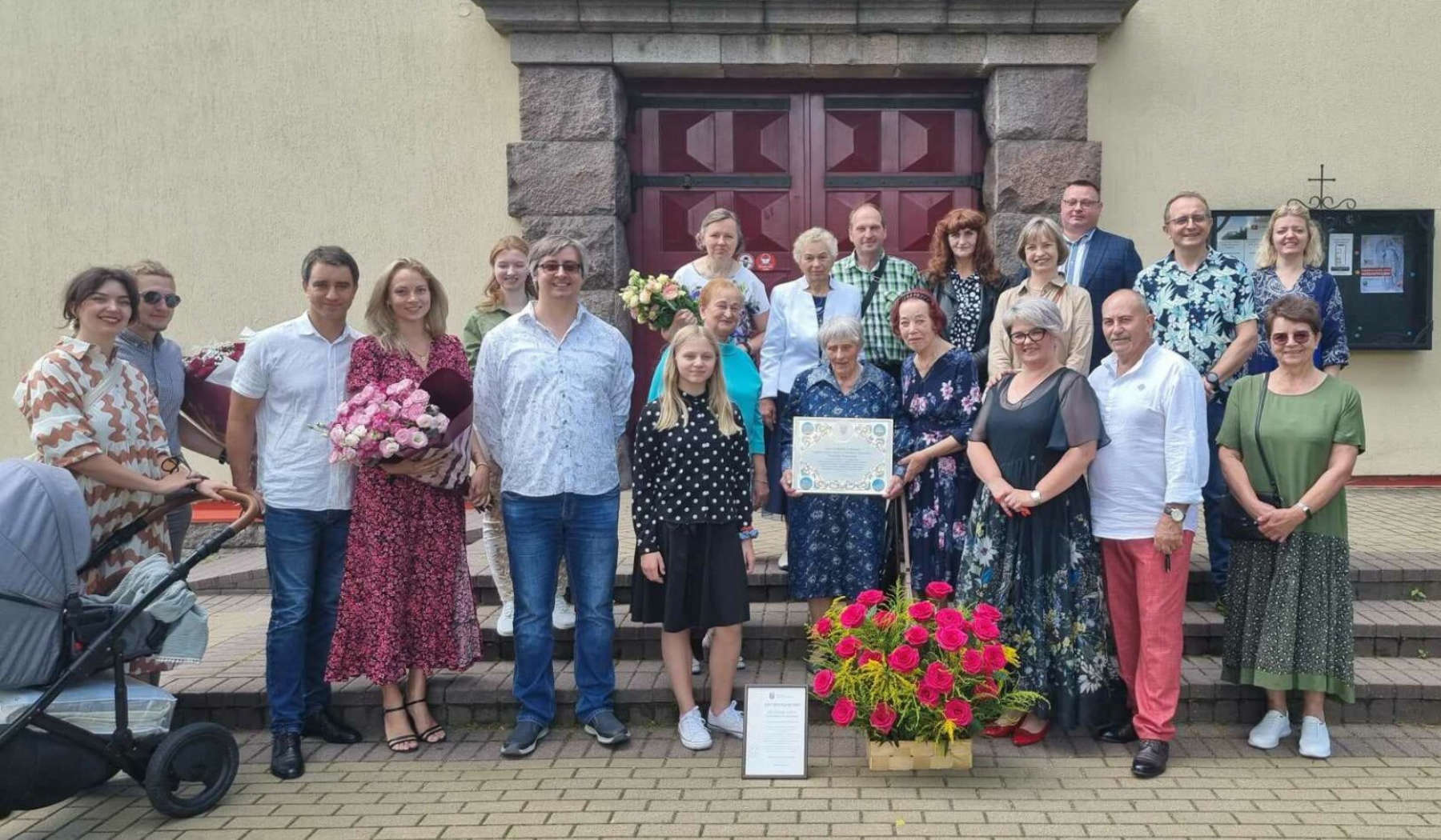 Swoje setne urodziny mieszkanka rejonu wileńskiego zaakcentowała uczestnicząc w Mszy św.