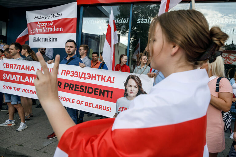 Litwa i Polska solidaryzują się z wolną Białorusią