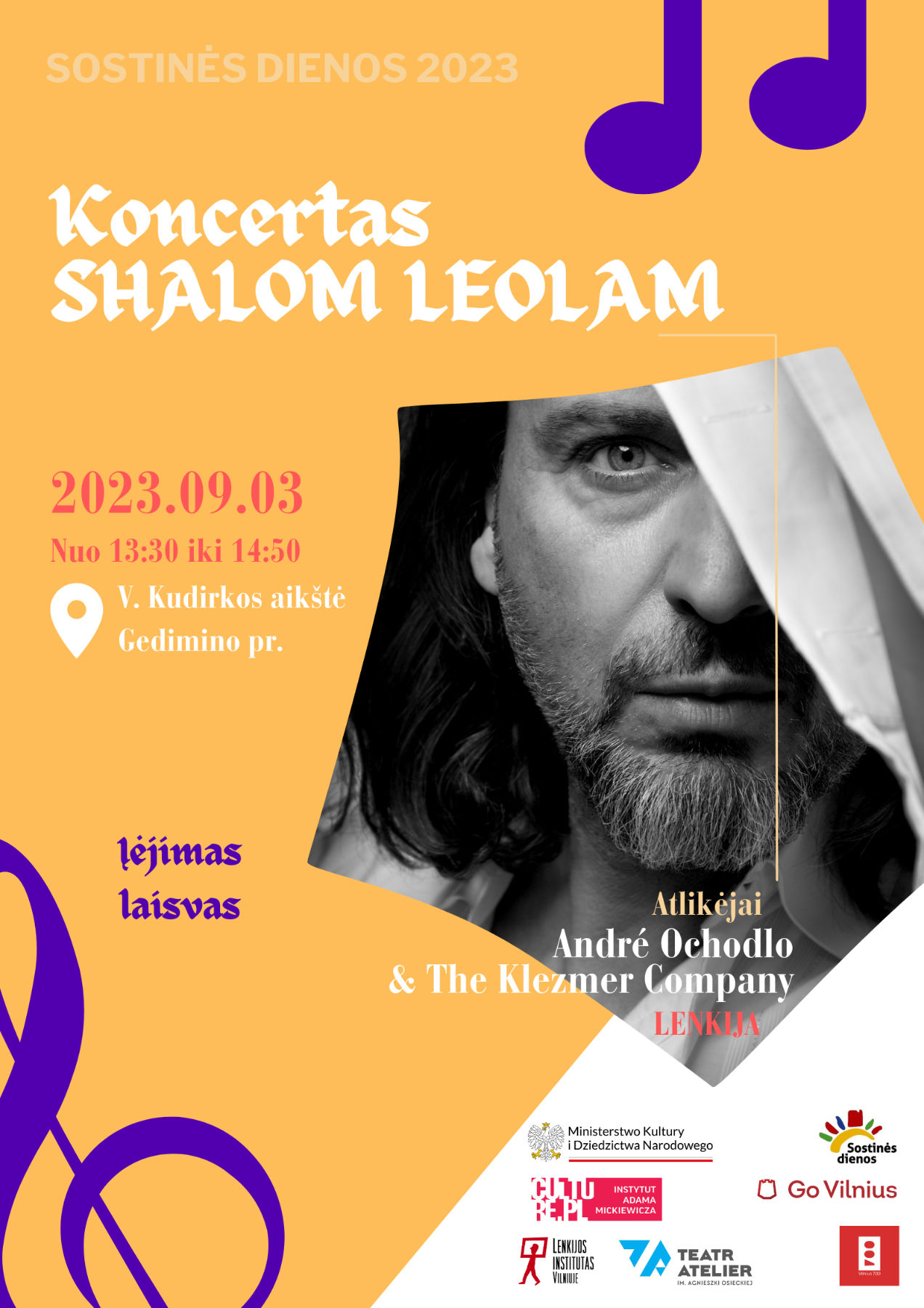 Afisz koncertu „Shalom Leolam”.