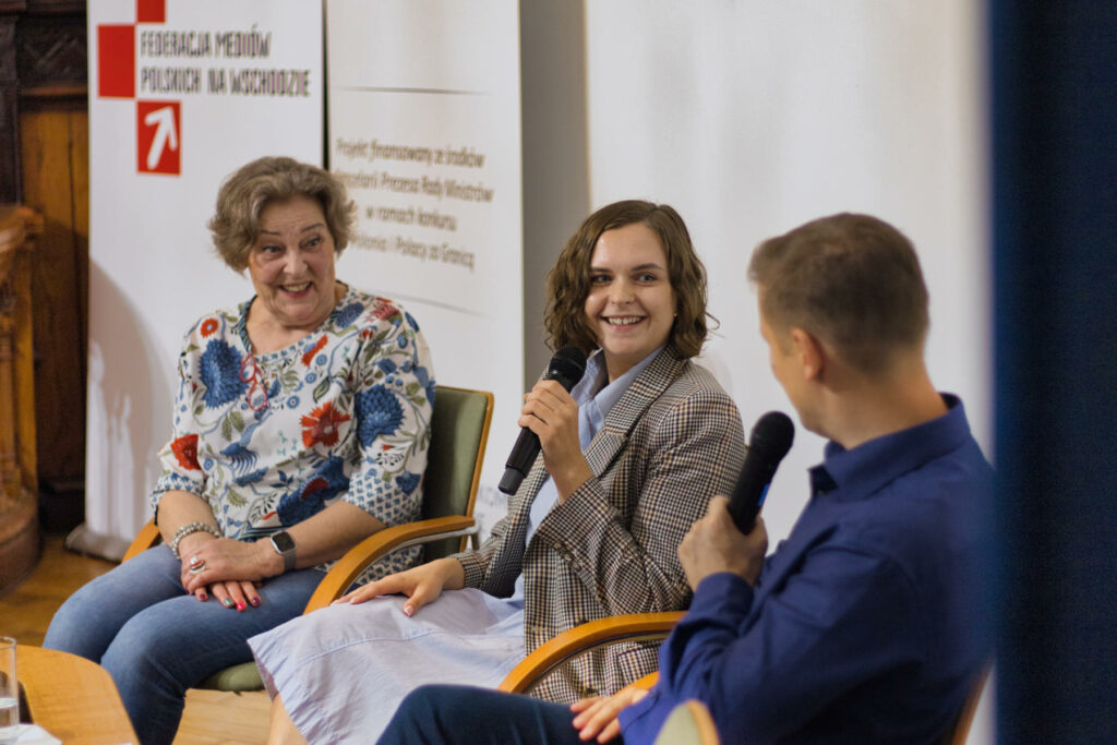 W panelu nt. współpracy z innymi organizacjami wzięli udział Teresa Sygnarek i przedstawicielka redakcji TVP Wilno, Ewelina Borkowska.