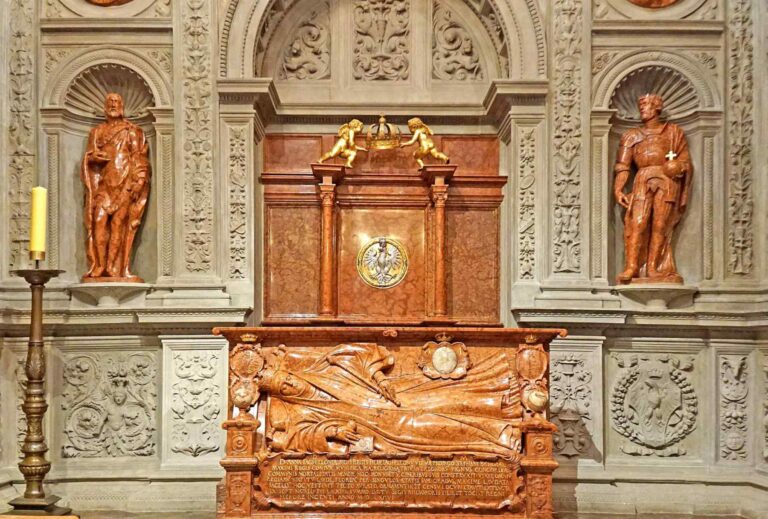 Nagrobek Anny Jagiellonki w kaplicy Zygmuntowskiej na Wawelu, powstał zapewne ok. 1583 r., jeszcze za życia królowej.