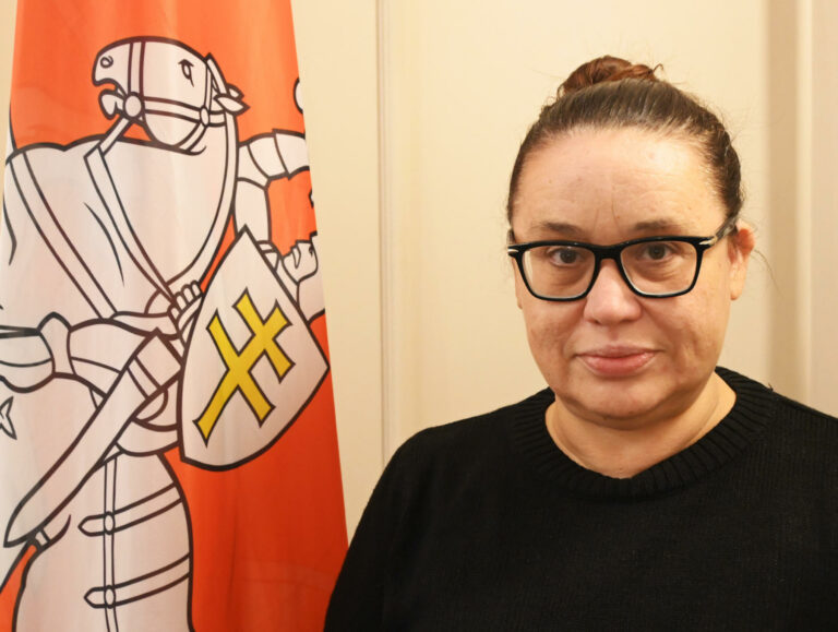 Natalia Zadziarkouska, dyrektorka Muzeum Wolnej Białorusi.