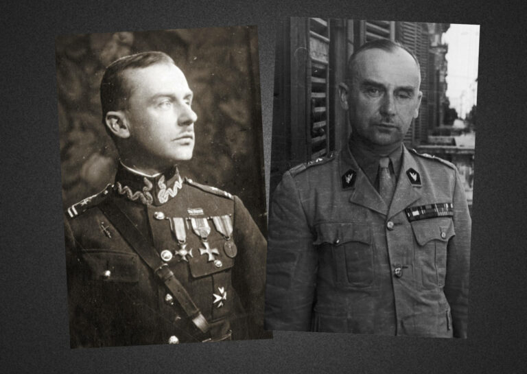 Stefan Eichler (po lewo), gen. Stanisław Kopański (po prawo).