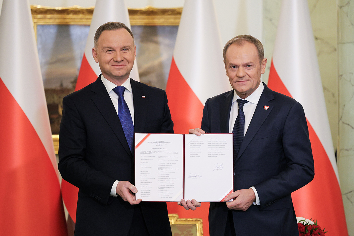 Andrzej Duda i Donald Tusk.