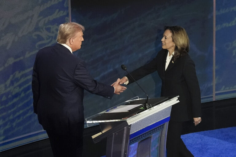 Donald Trump i Kamala Harris.