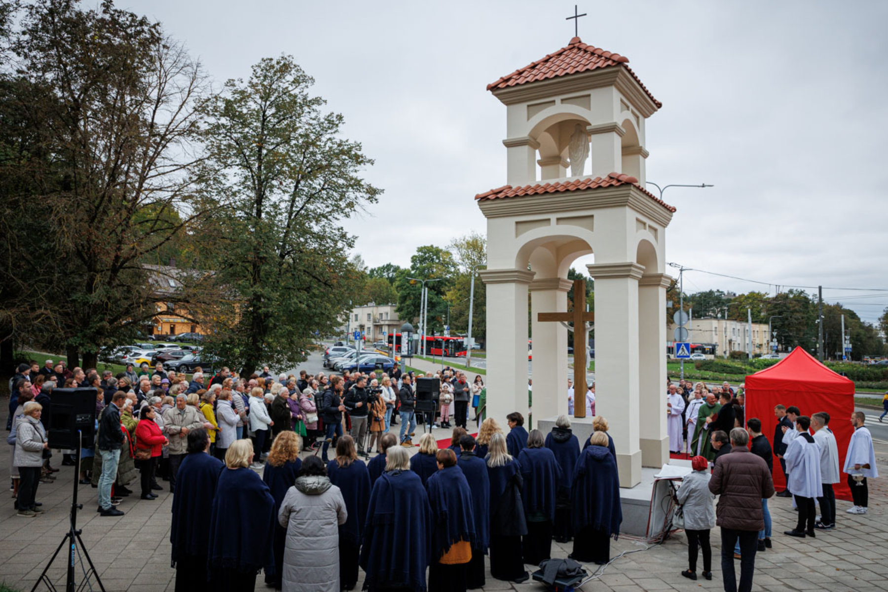 Poświęcenie kapliczki na Antokolu.