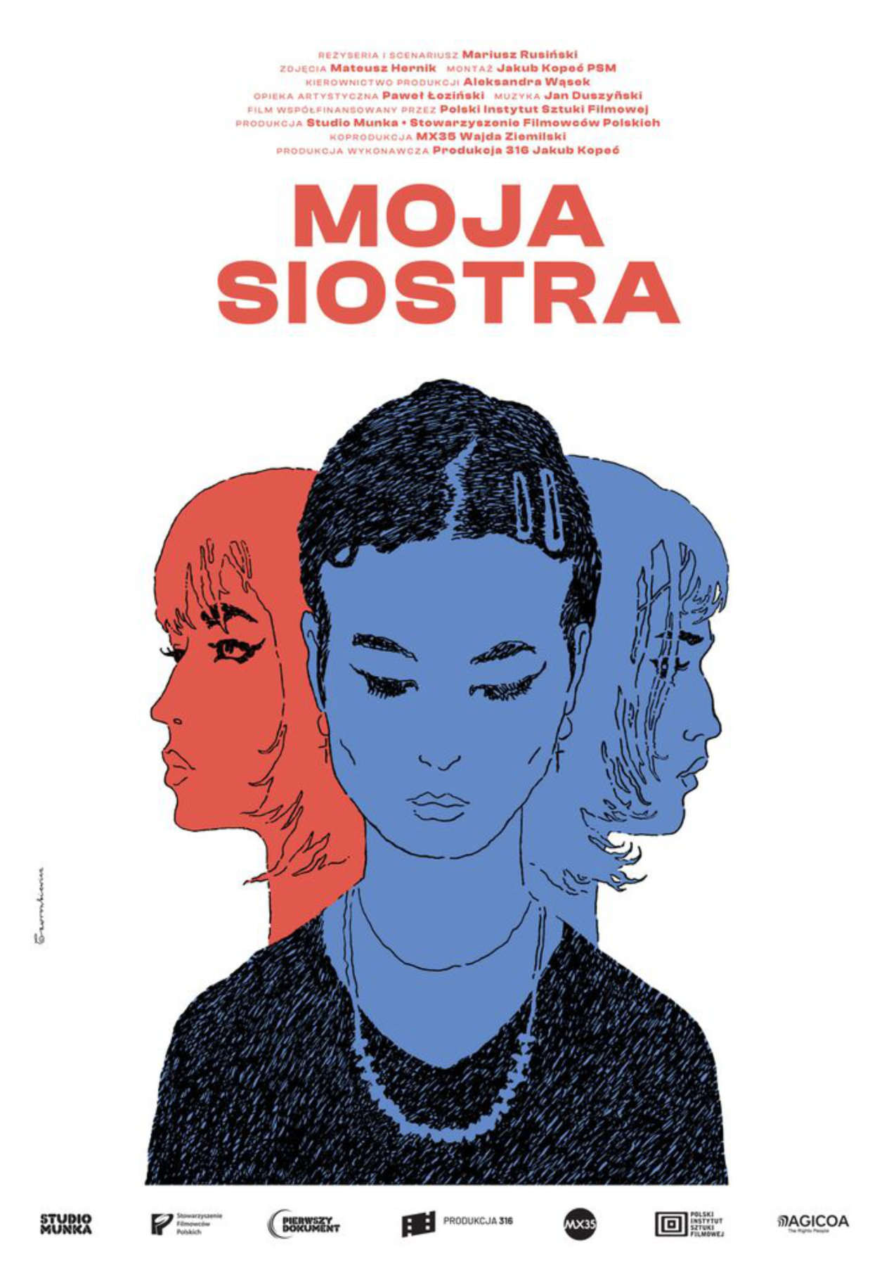 Afisz filmu „Moja siostra”.