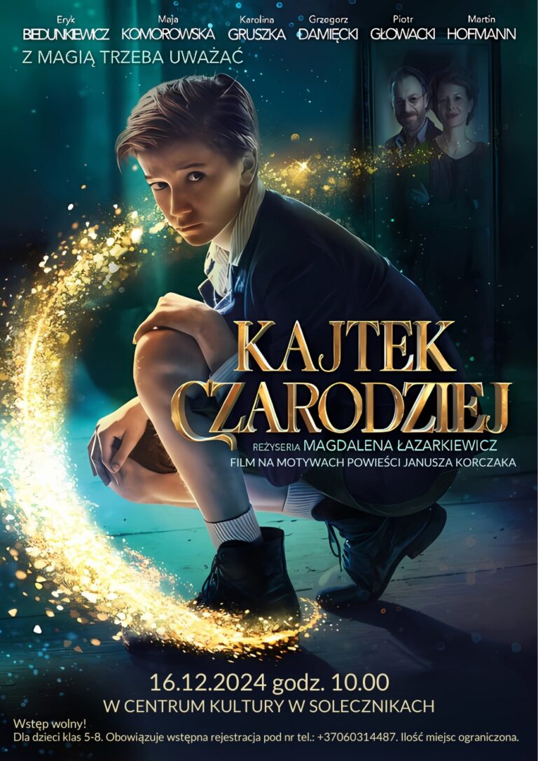 Afisz filmu fabularnego „Kajtek czarodziej”.