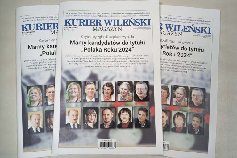 Magazyn „Kuriera Wileńskiego” z 10. kandydatów na Polak Roku 2024.