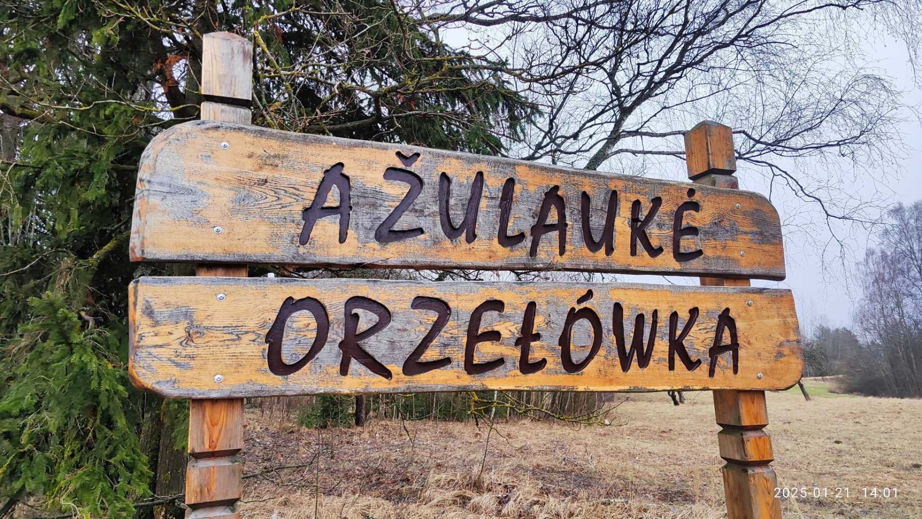 Dwujęzyczna tabliczka Orzełówka.