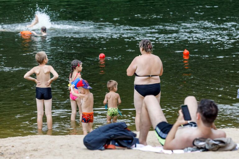 Plaża w Wilnie.