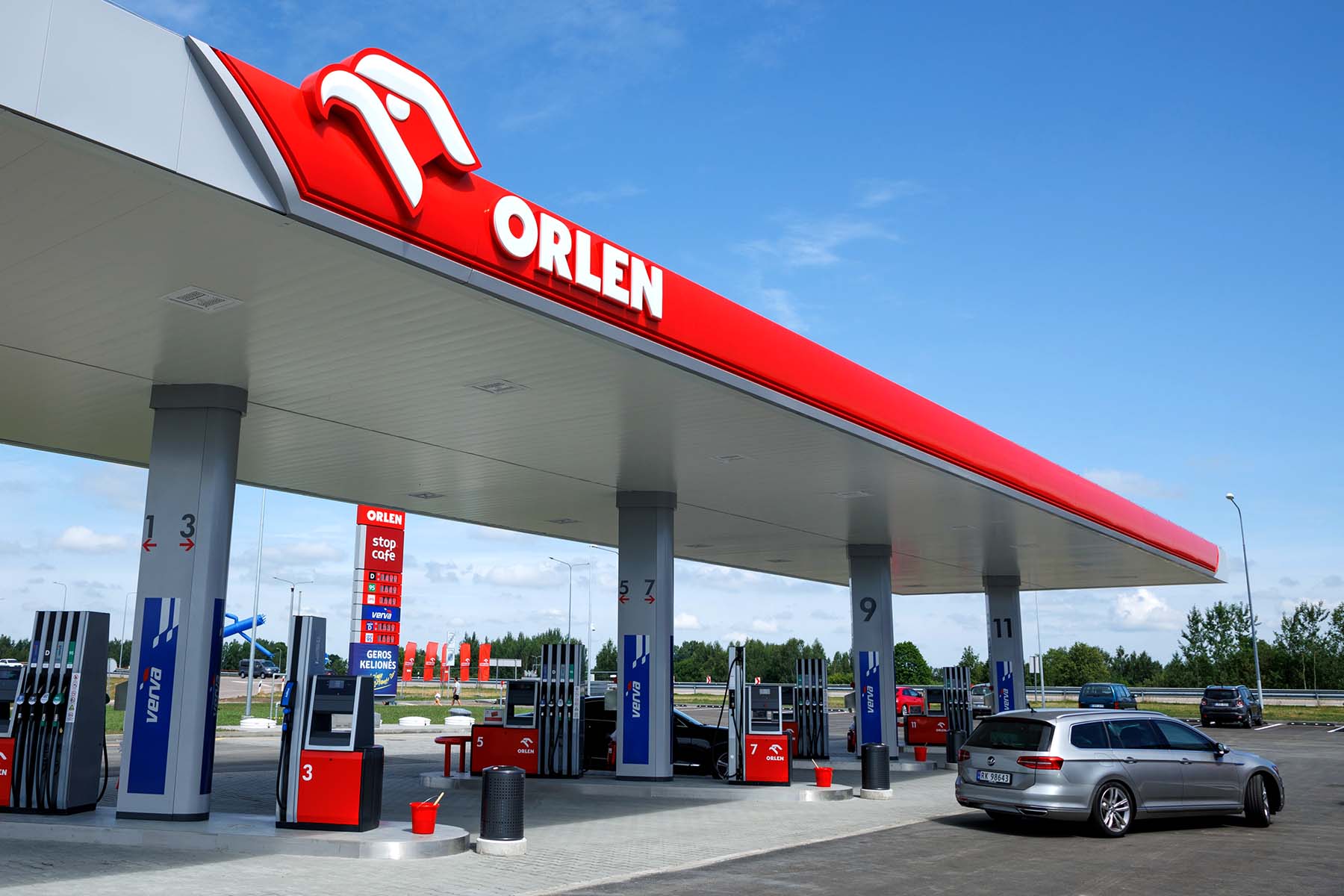 Orlen Lietuva stacja benzynowa.