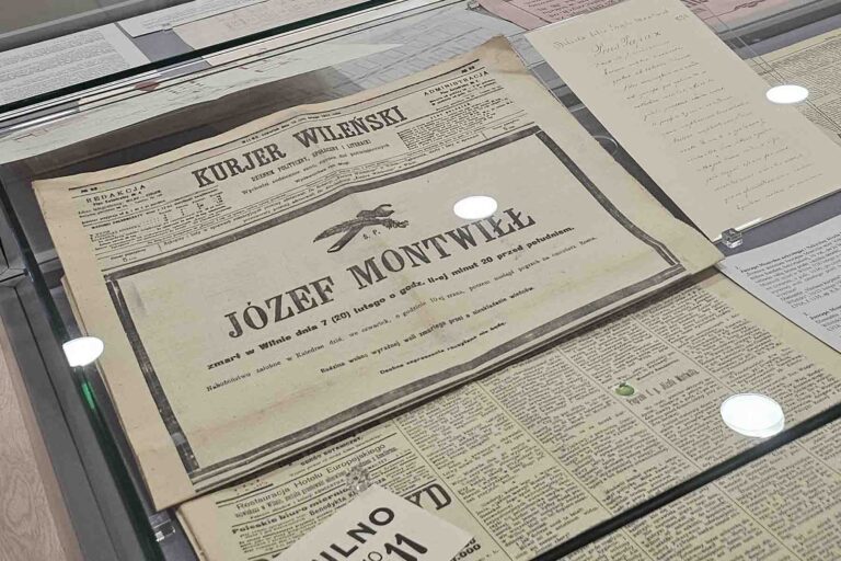 Wystawa poświęcona Józefowi Montwiłłowi.