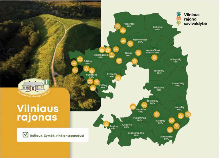 Mapa rejonu wileńskiego.