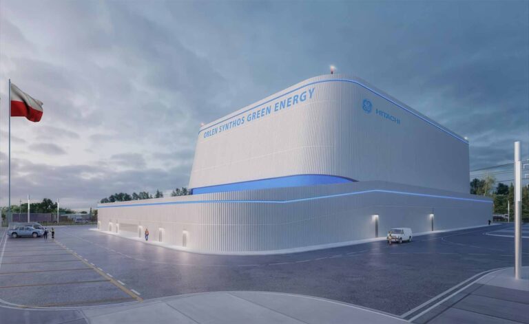 Elektrownia atomowa SMR — wizualizacja.
