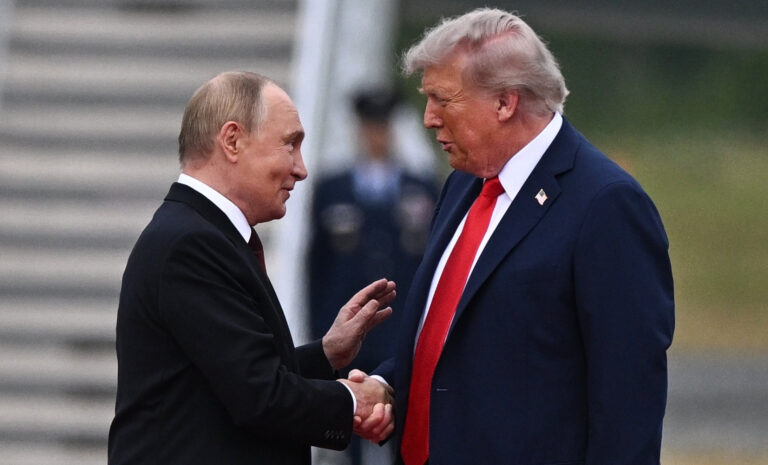 Donald Trump i Władimir Putin.