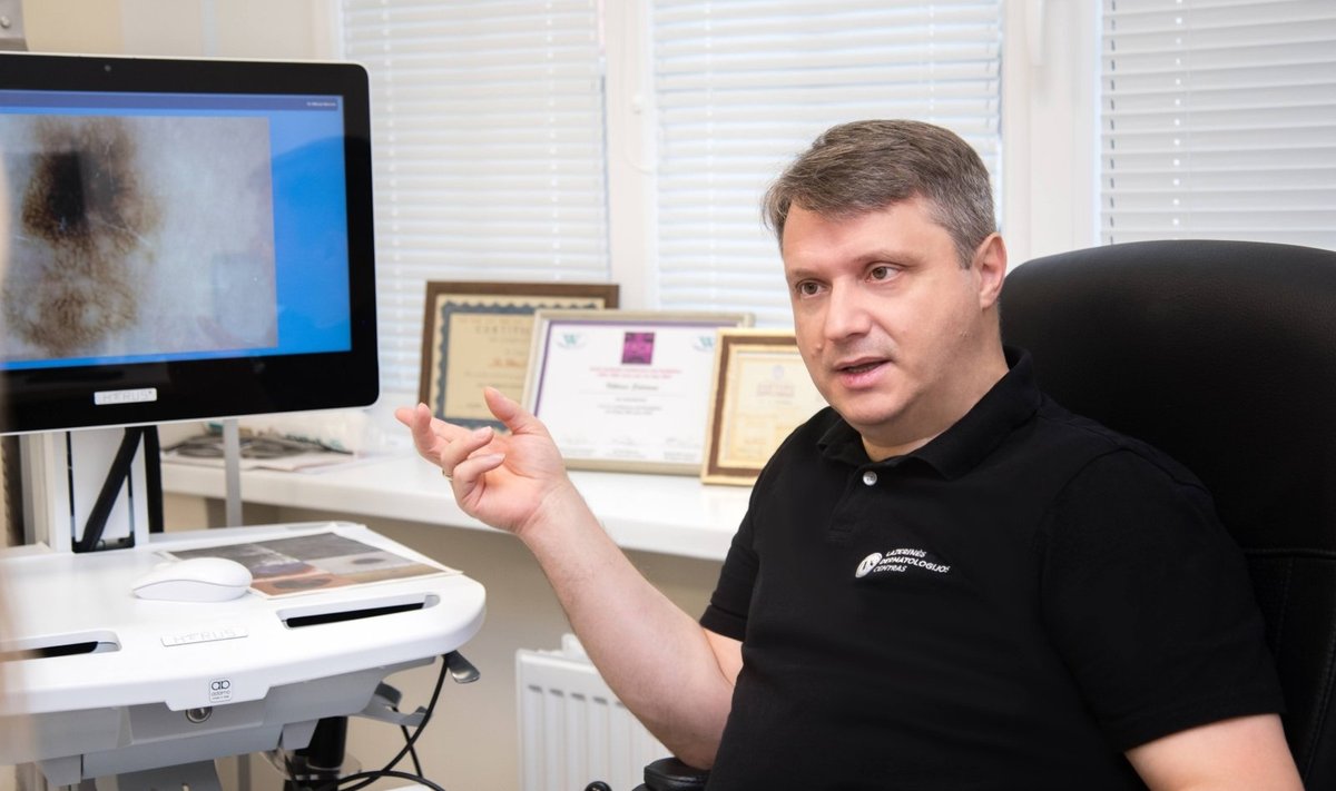 Onkodermatolog Viktoras Sidorovas.