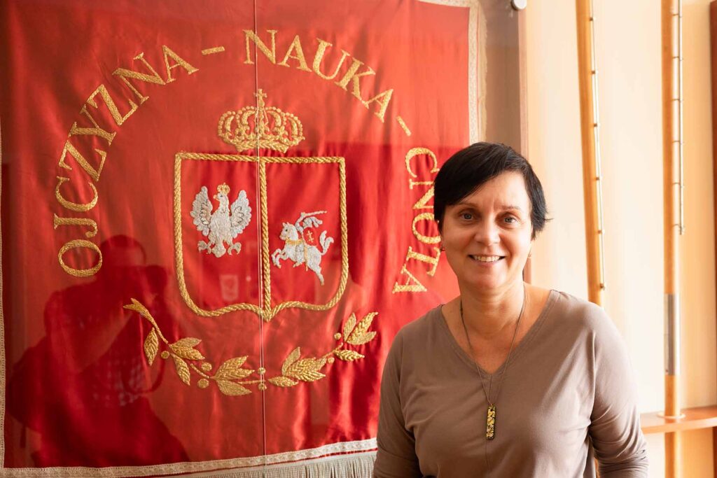Iwona Czerniawska, dyrektor Liceum im. Adama Mickiewicza w Wilnie.