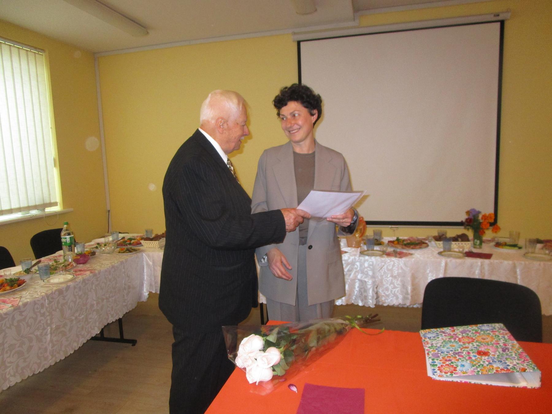 Rektor PUTW Ryszard Kuźmo i konsul Jolanta Wiśnioch.