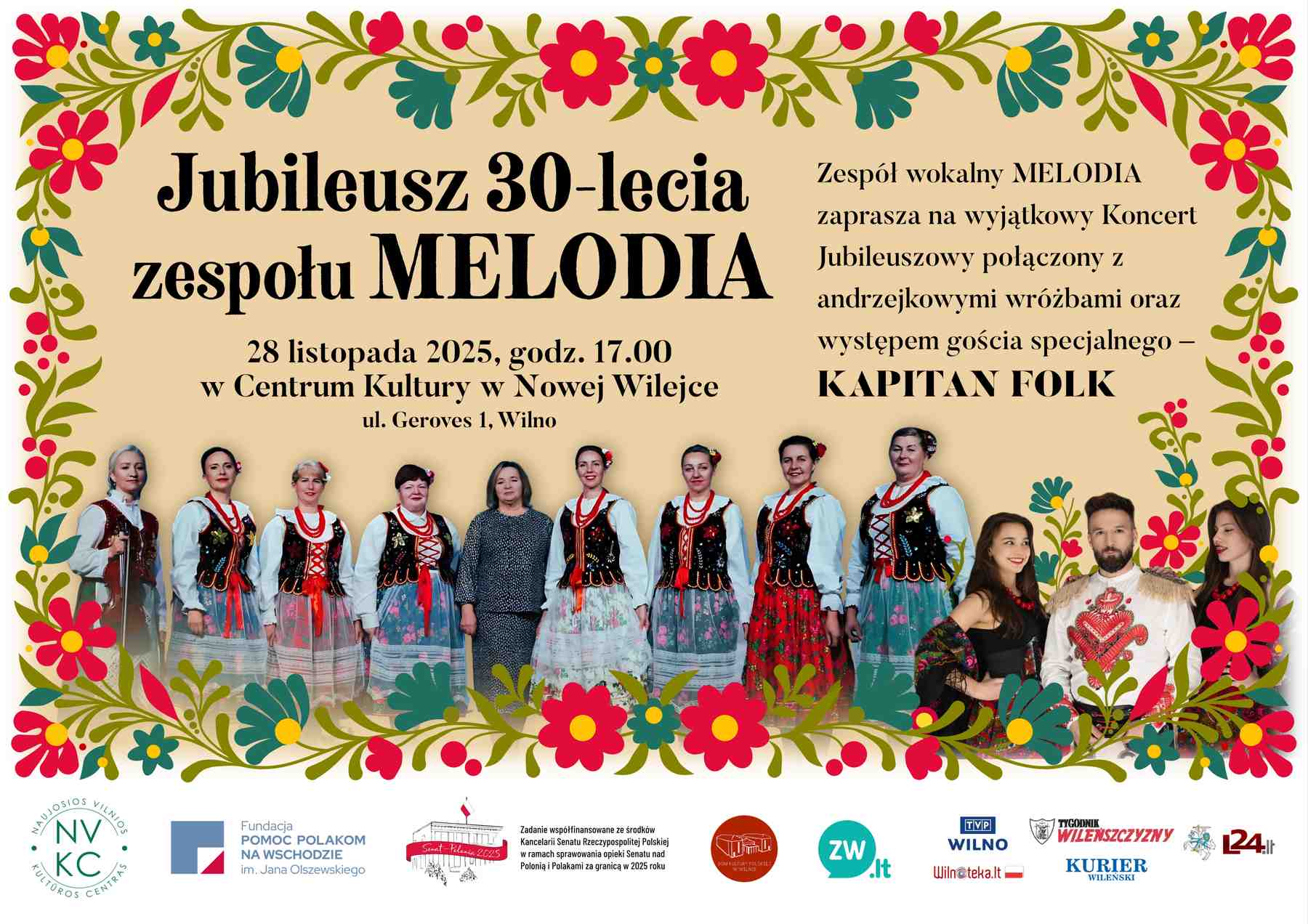 „Melodia” zaprasza na jubileuszowy koncert z wróżbami!