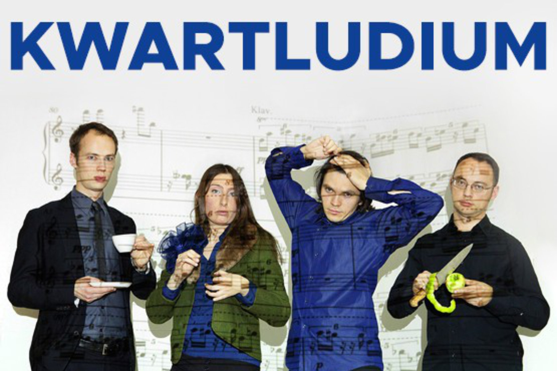 Afisz koncertu zespołu „Kwartludium”.