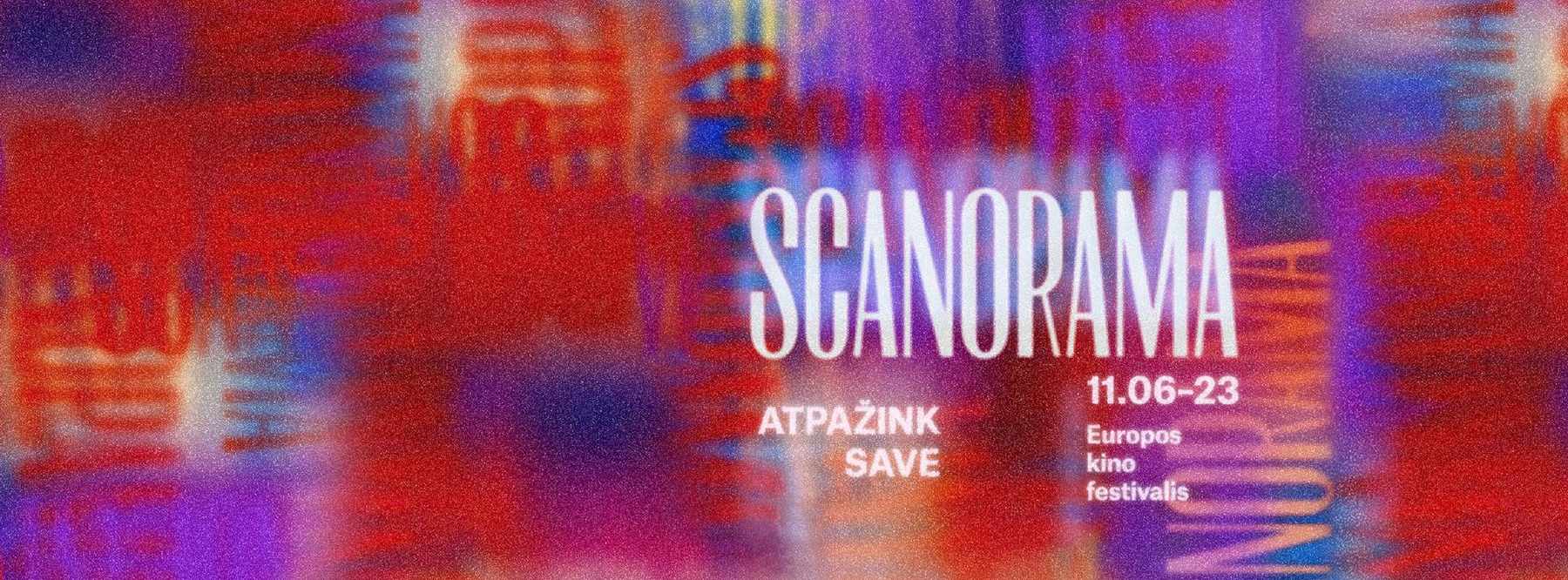 Afisz Europejskiego Festiwalu Filmowego „Scanorama”.