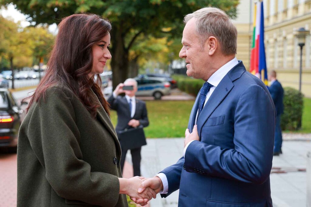 Po wizycie w Kijowie premier Litwy spotkała się w Warszawie z premierem RP Donaldem Tuskiem.