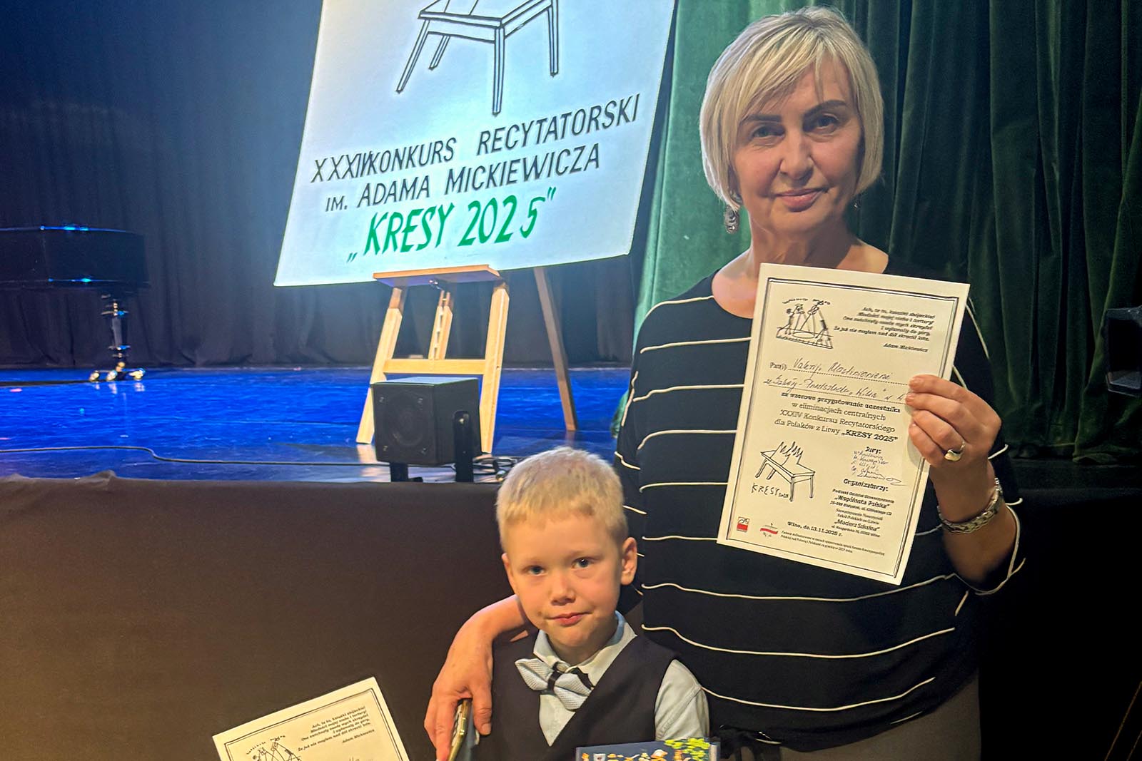 Najmłodszym laureatem konkursu „Kresy 2025” został Nataniel Wołodko ze Szkoły-Przedszkola „Wilia”.