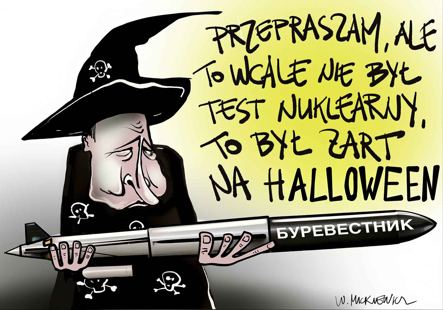 Karykatura na Putina.