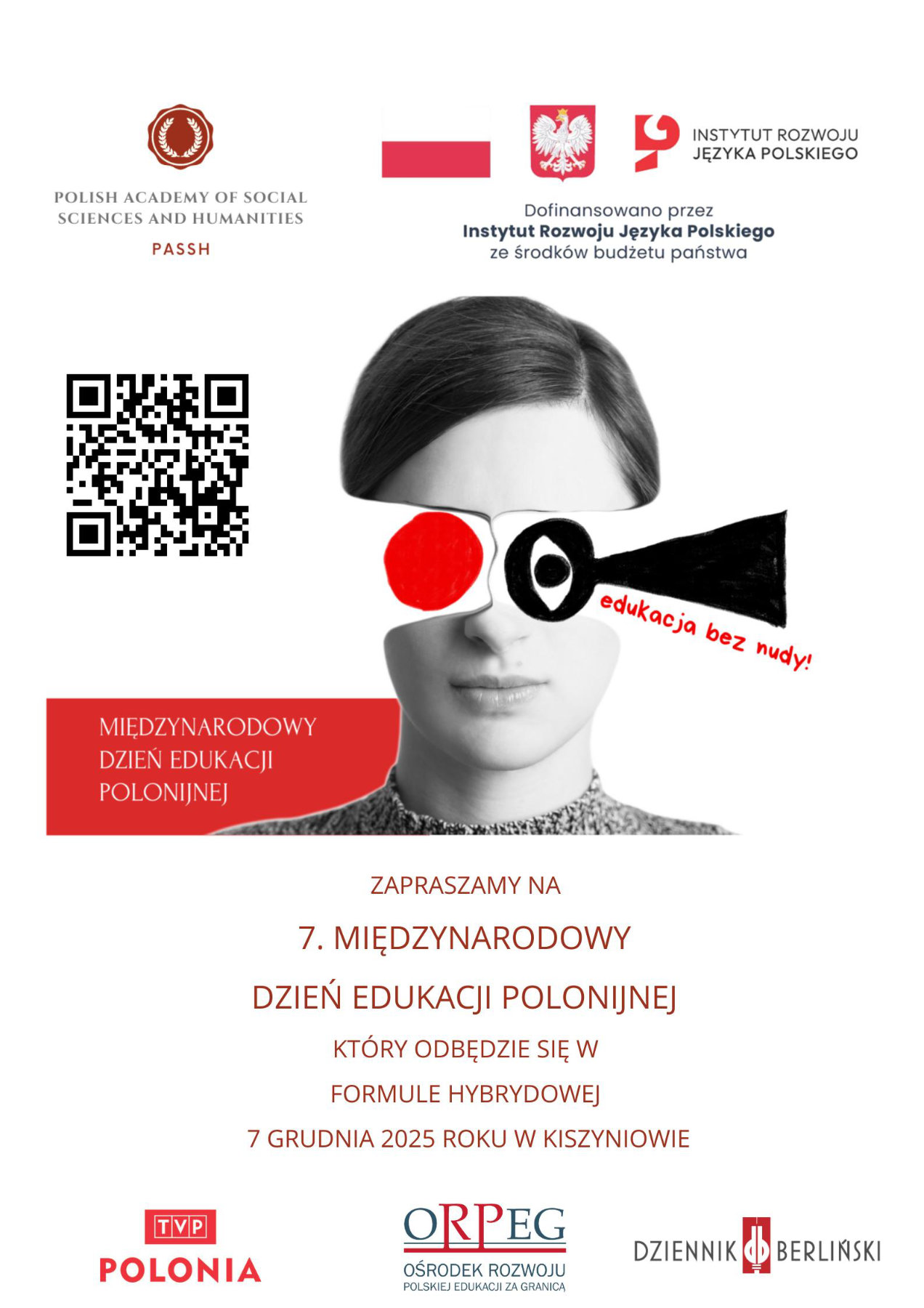 Afisz VII Międzynarodowego Dnia Edukacji Polonijnej.