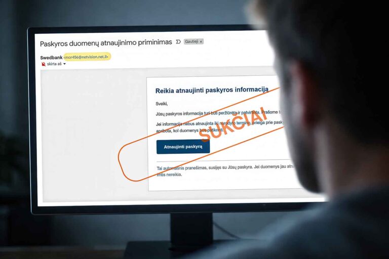 Oszuści na Litwie mają nowe metody. „Nie reaguj od razu, zastanów się”